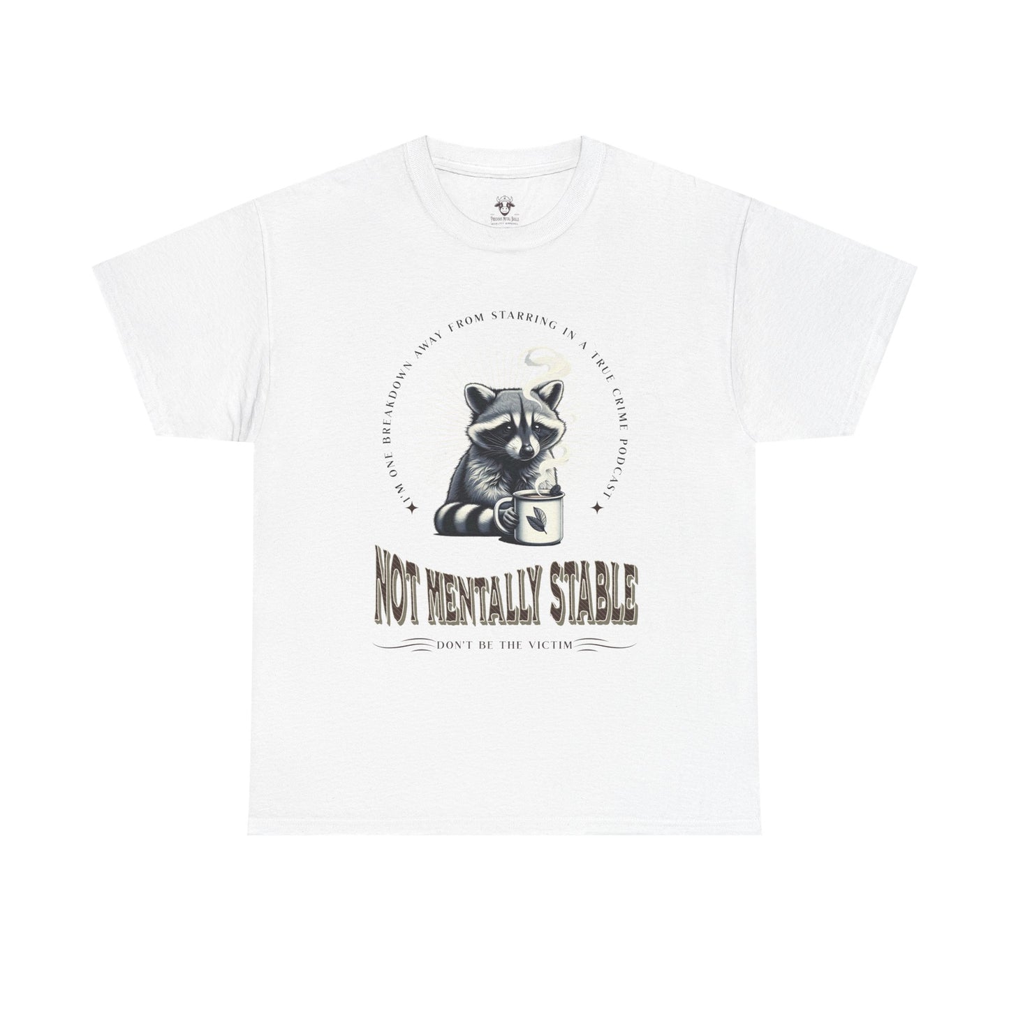 Funny True Crime Raccoon Tee
