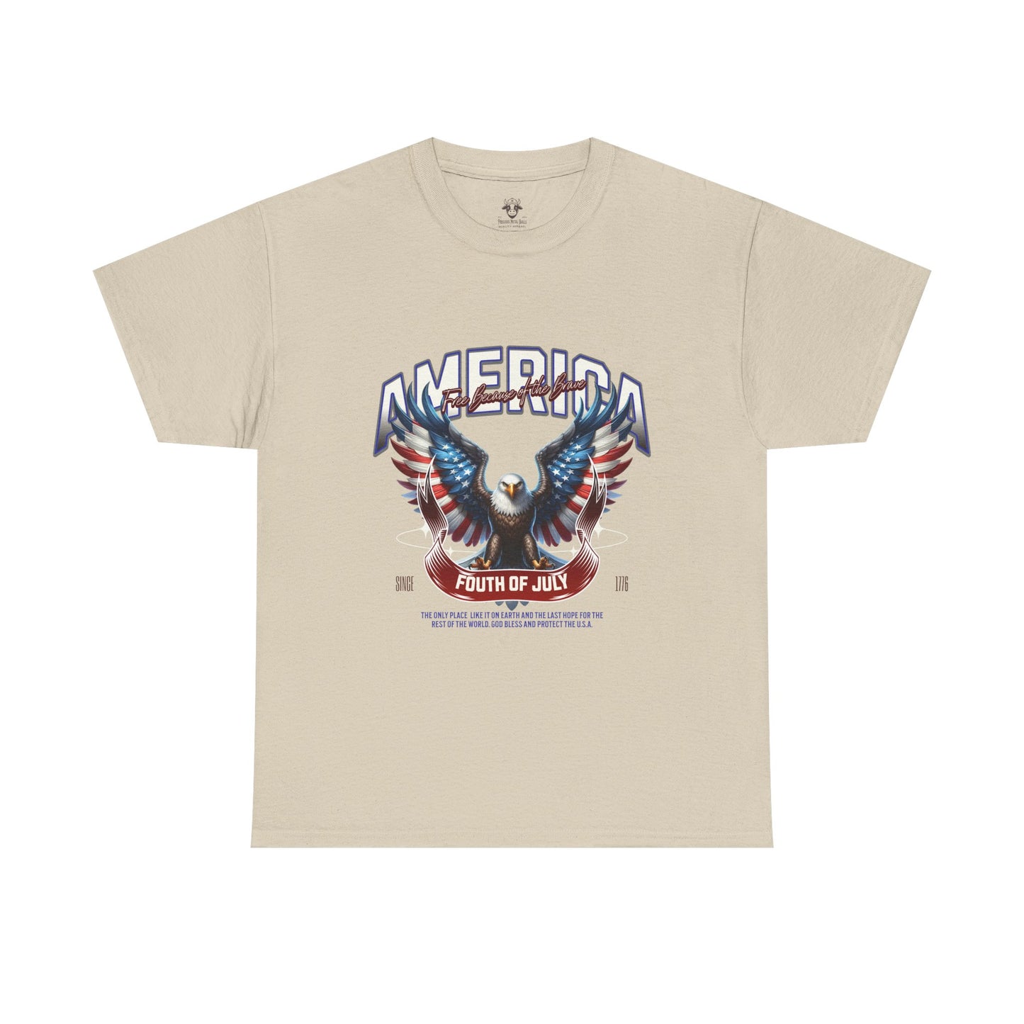 Fourth of July T-Shirt - Unisex Heavy Cotton Tee for Celebrating America and Freedom