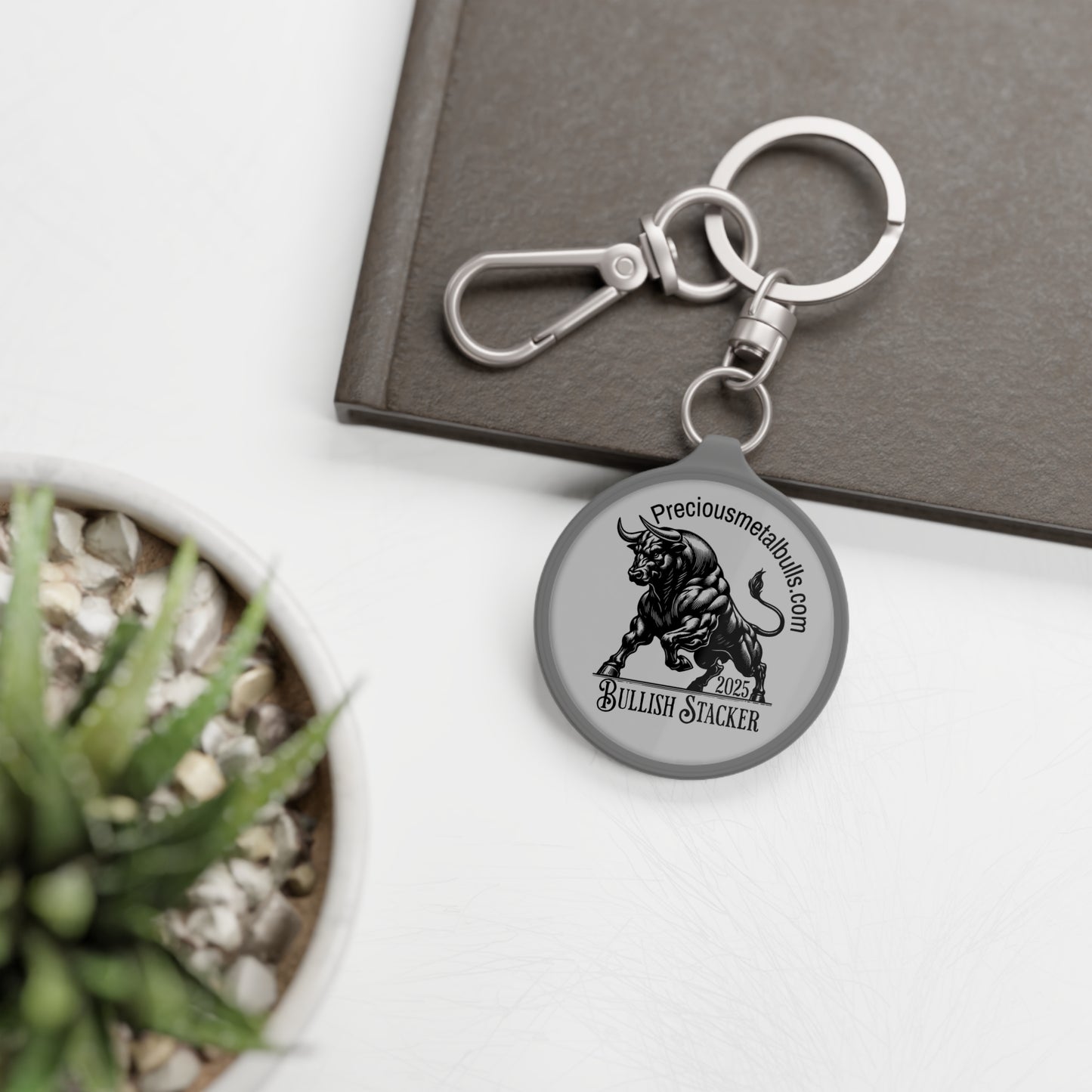 Precious Metal Bulls 2025 Stacker Keyring Tag