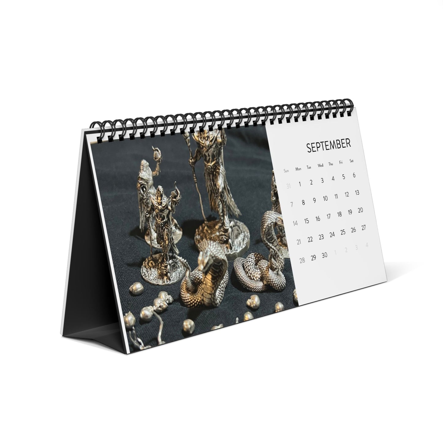 PMB Art Desktop Calendar (2025 Grid)