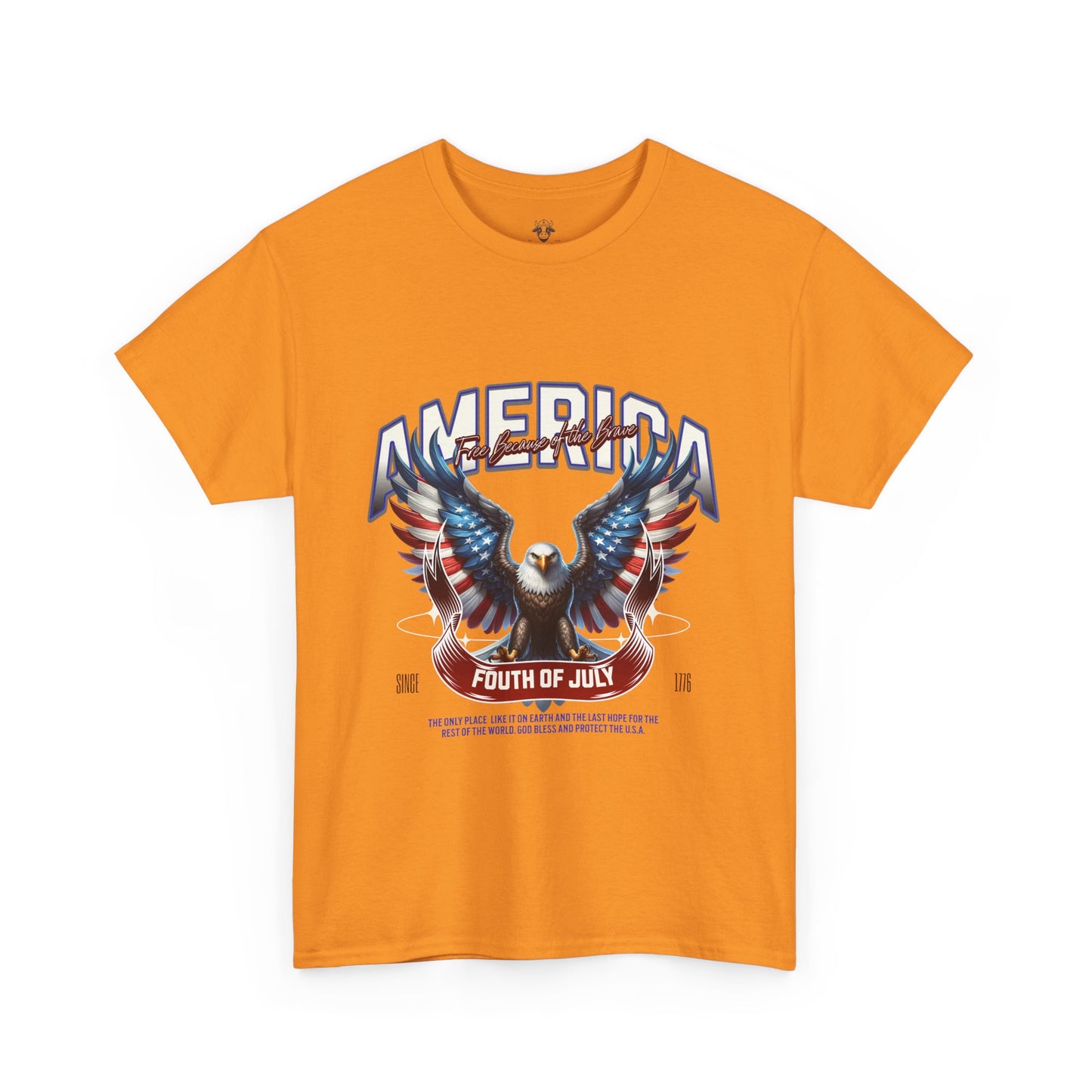 Fourth of July T-Shirt - Unisex Heavy Cotton Tee for Celebrating America and Freedom