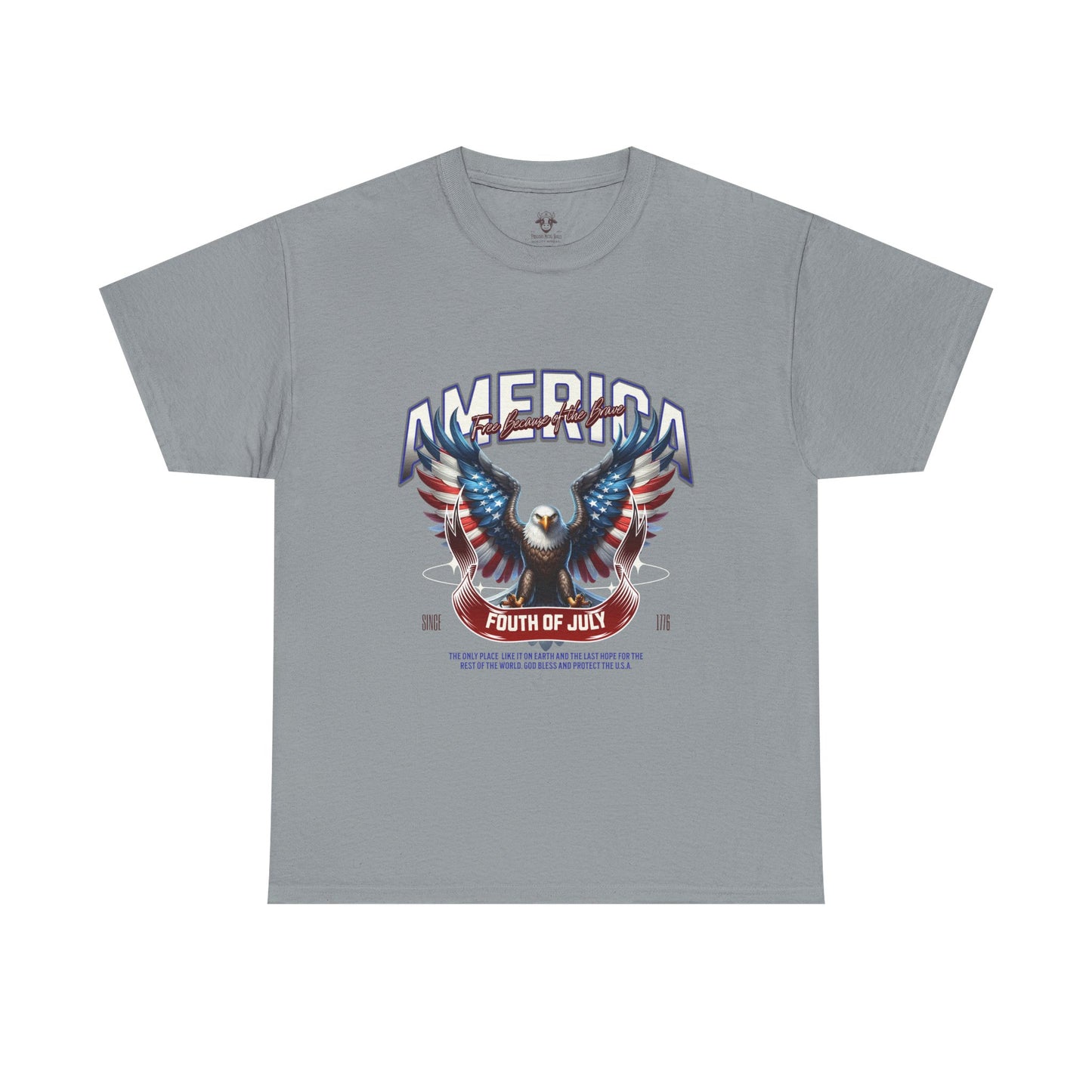 Fourth of July T-Shirt - Unisex Heavy Cotton Tee for Celebrating America and Freedom