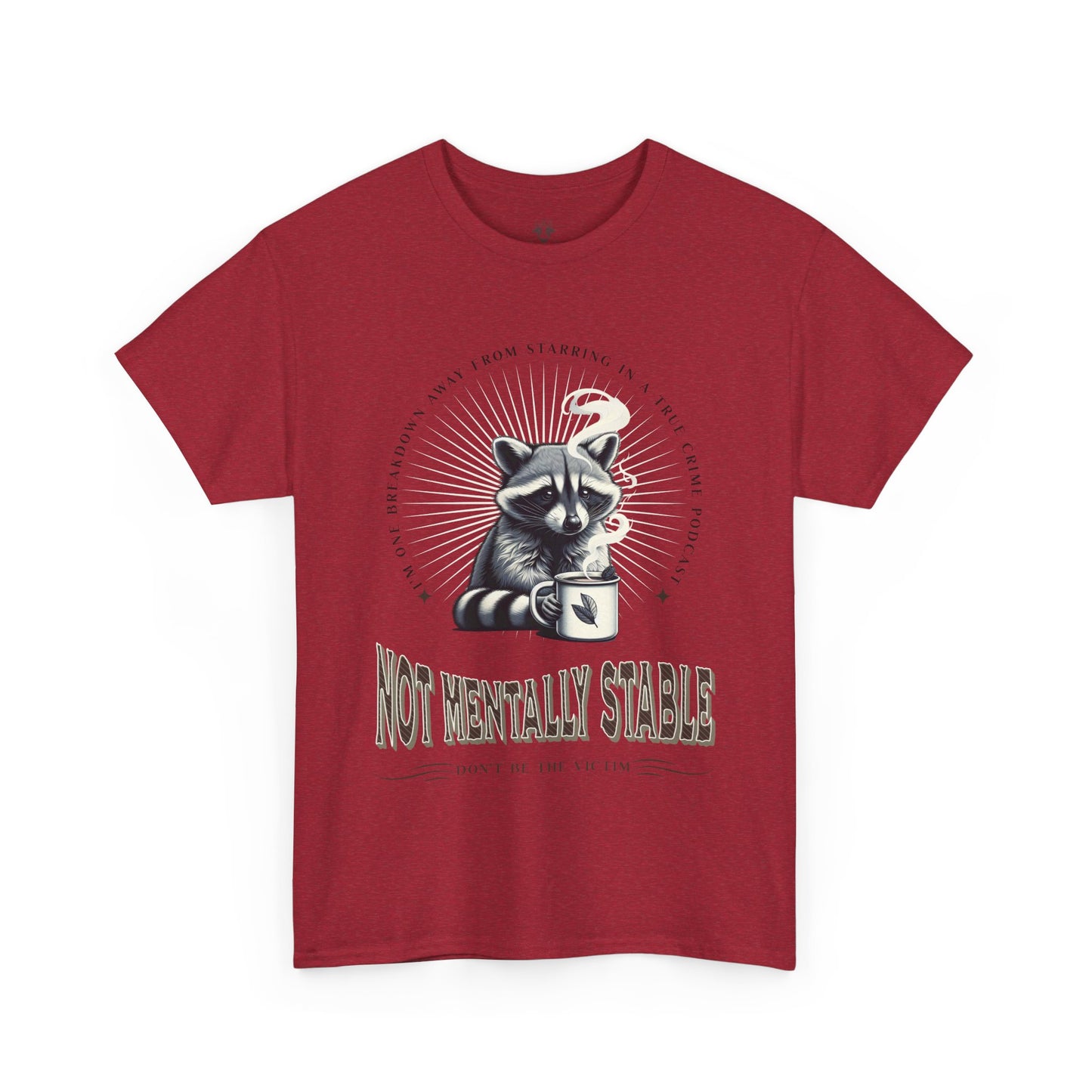 Funny True Crime Raccoon Tee