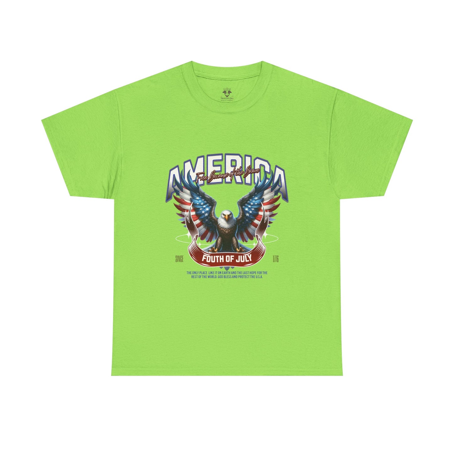 Fourth of July T-Shirt - Unisex Heavy Cotton Tee for Celebrating America and Freedom