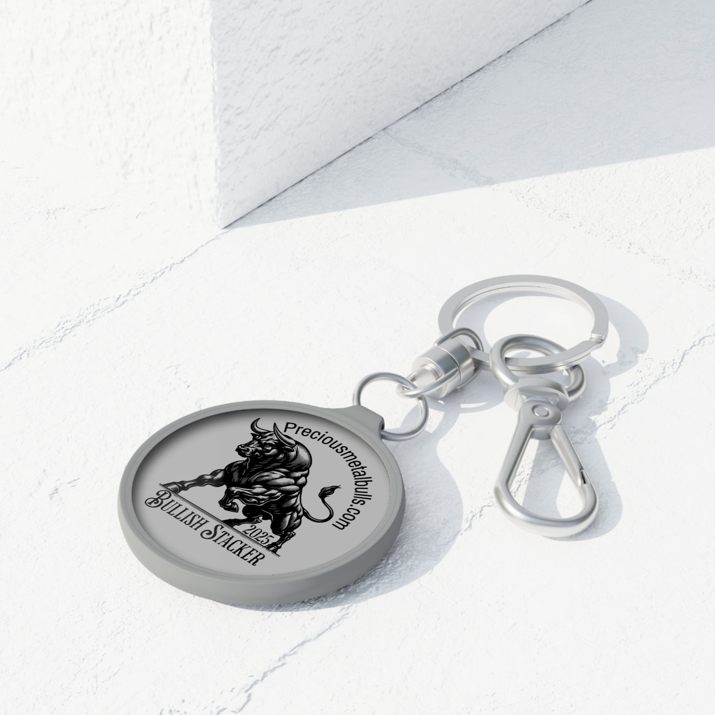 Precious Metal Bulls 2025 Stacker Keyring Tag