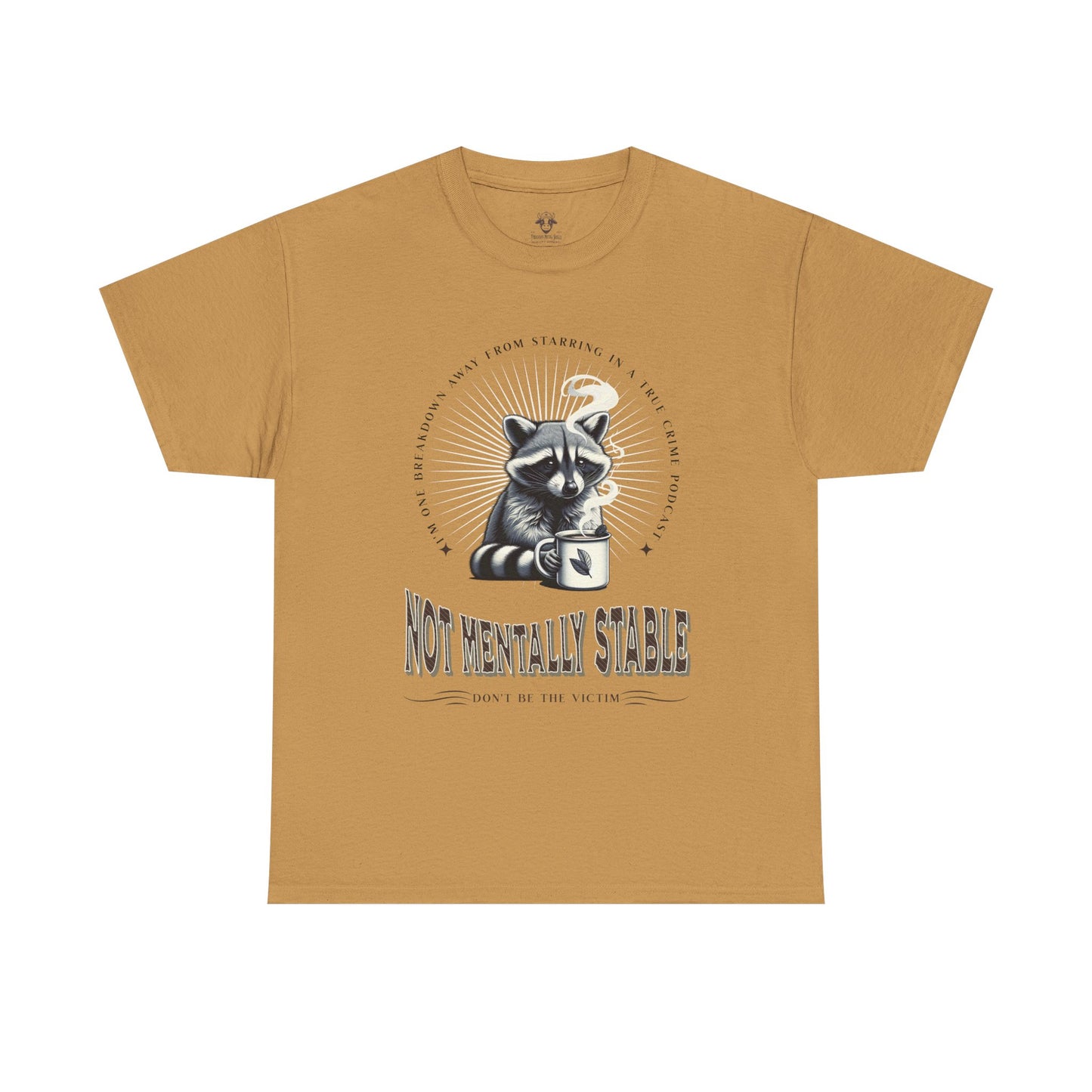 Funny True Crime Raccoon Tee