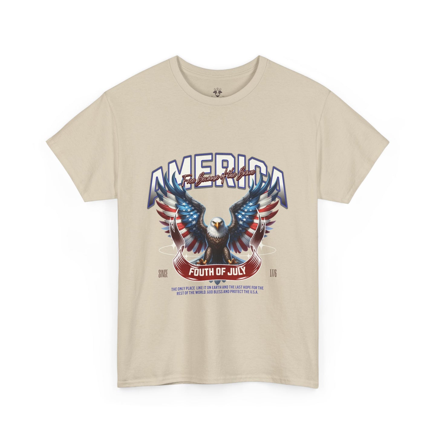 Fourth of July T-Shirt - Unisex Heavy Cotton Tee for Celebrating America and Freedom