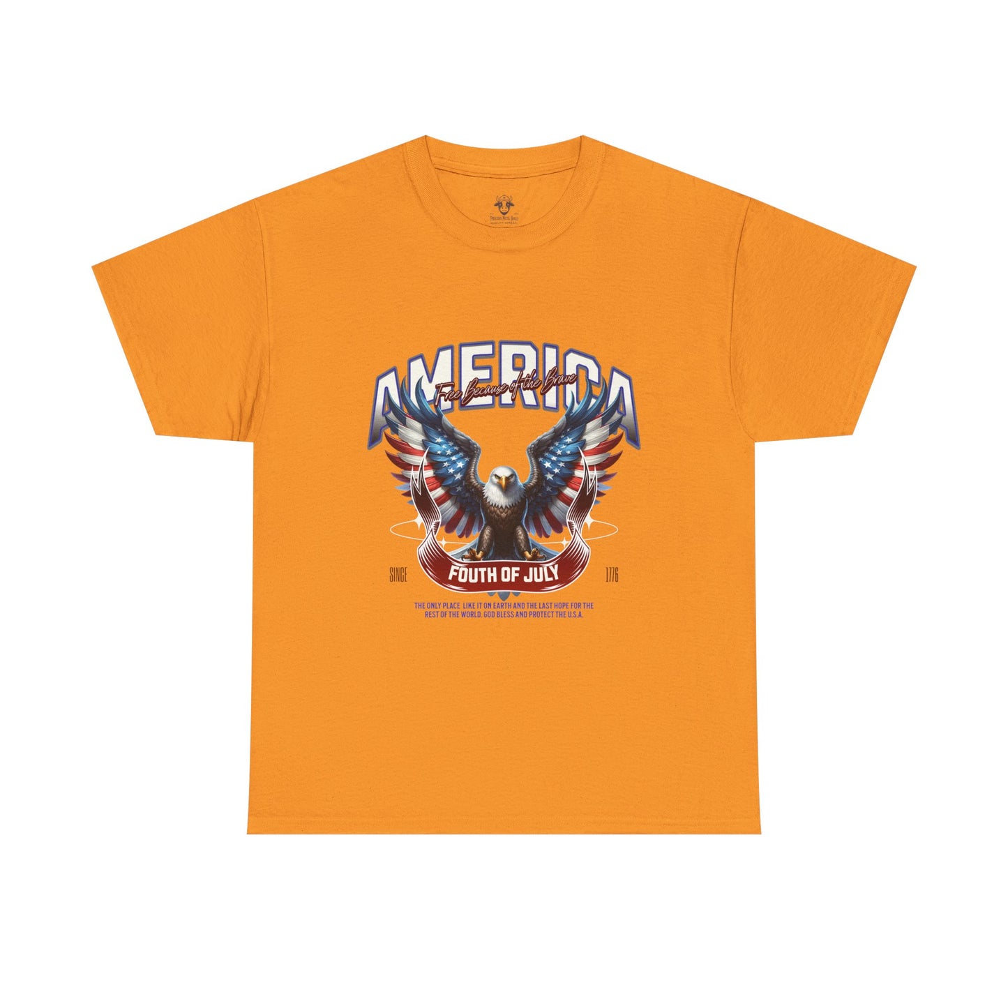 Fourth of July T-Shirt - Unisex Heavy Cotton Tee for Celebrating America and Freedom