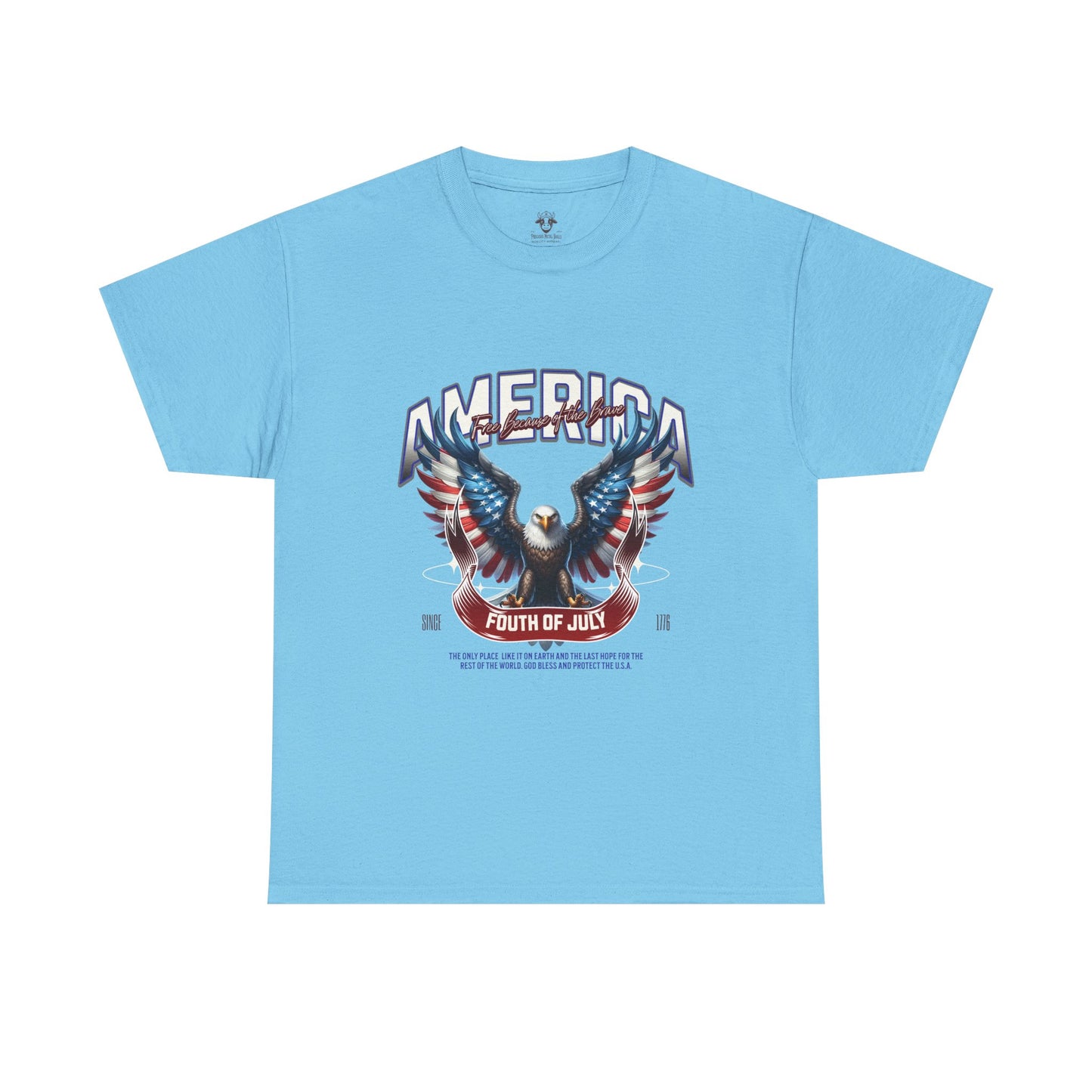 Fourth of July T-Shirt - Unisex Heavy Cotton Tee for Celebrating America and Freedom