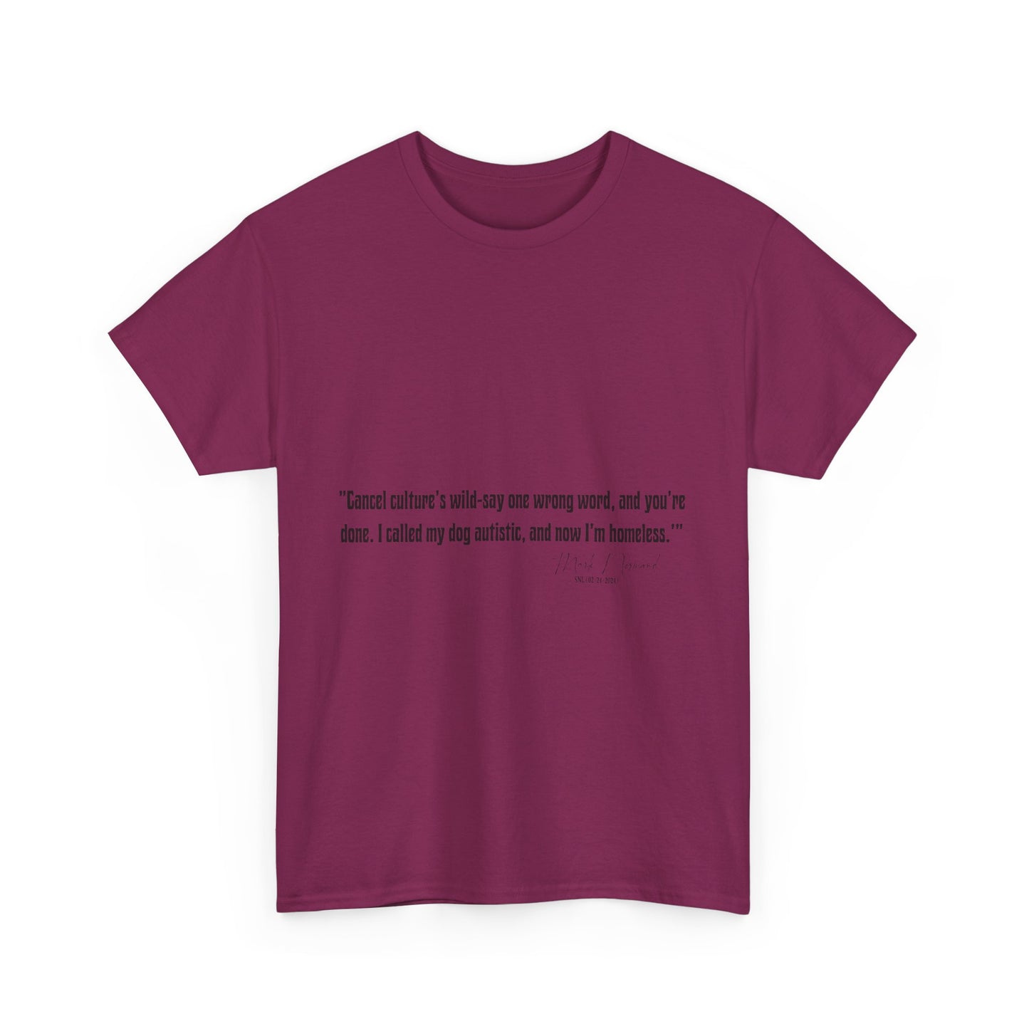 Comedian Quotes Mark Normand Tee V2 - Edgy Jokes by Mark Normand
