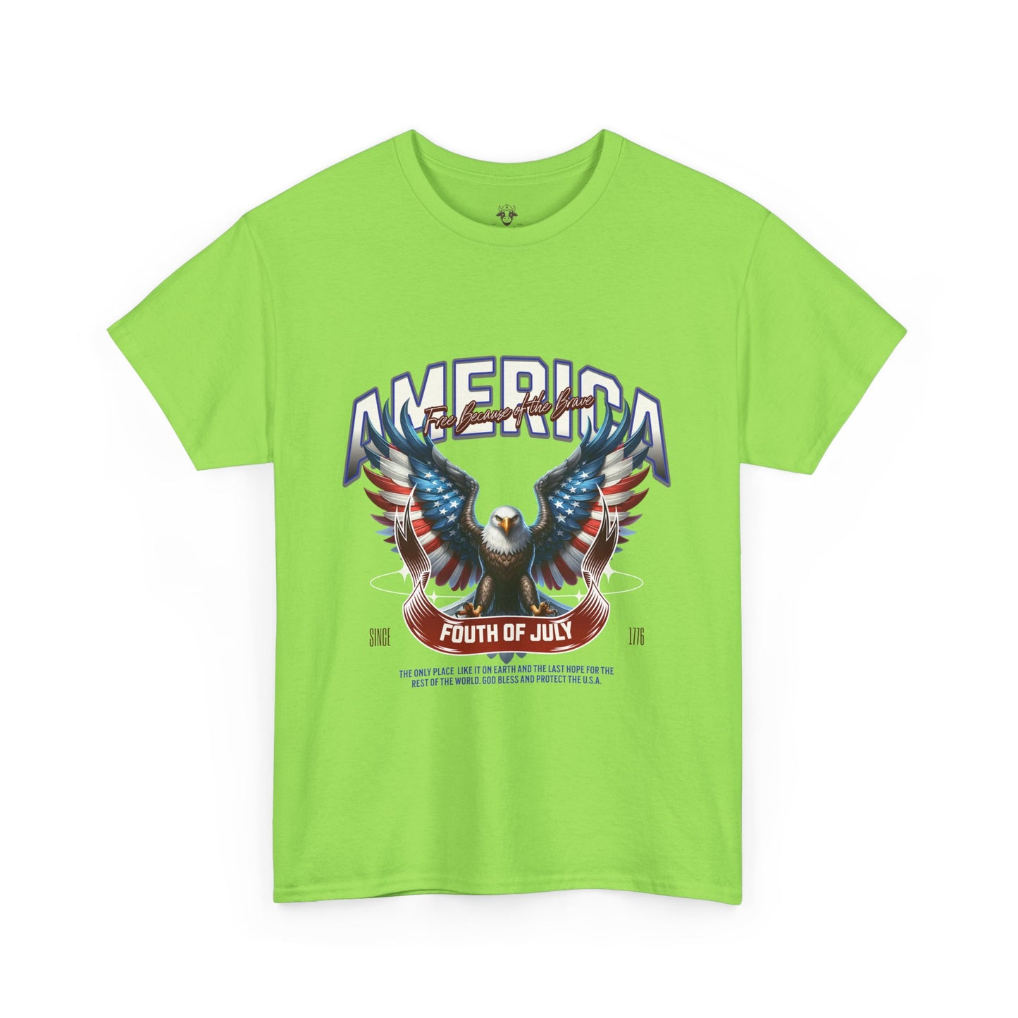 Fourth of July T-Shirt - Unisex Heavy Cotton Tee for Celebrating America and Freedom