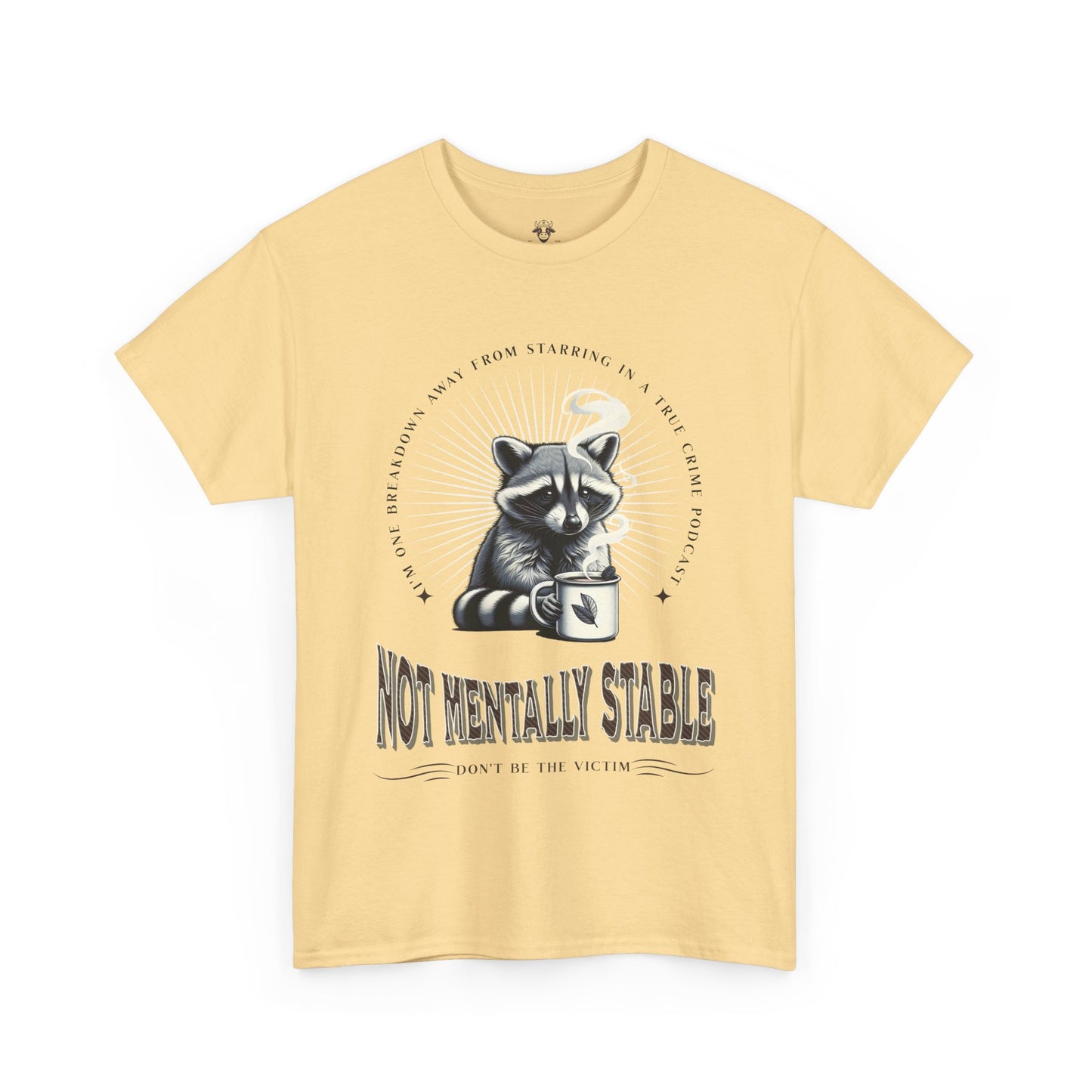 Funny True Crime Raccoon Tee