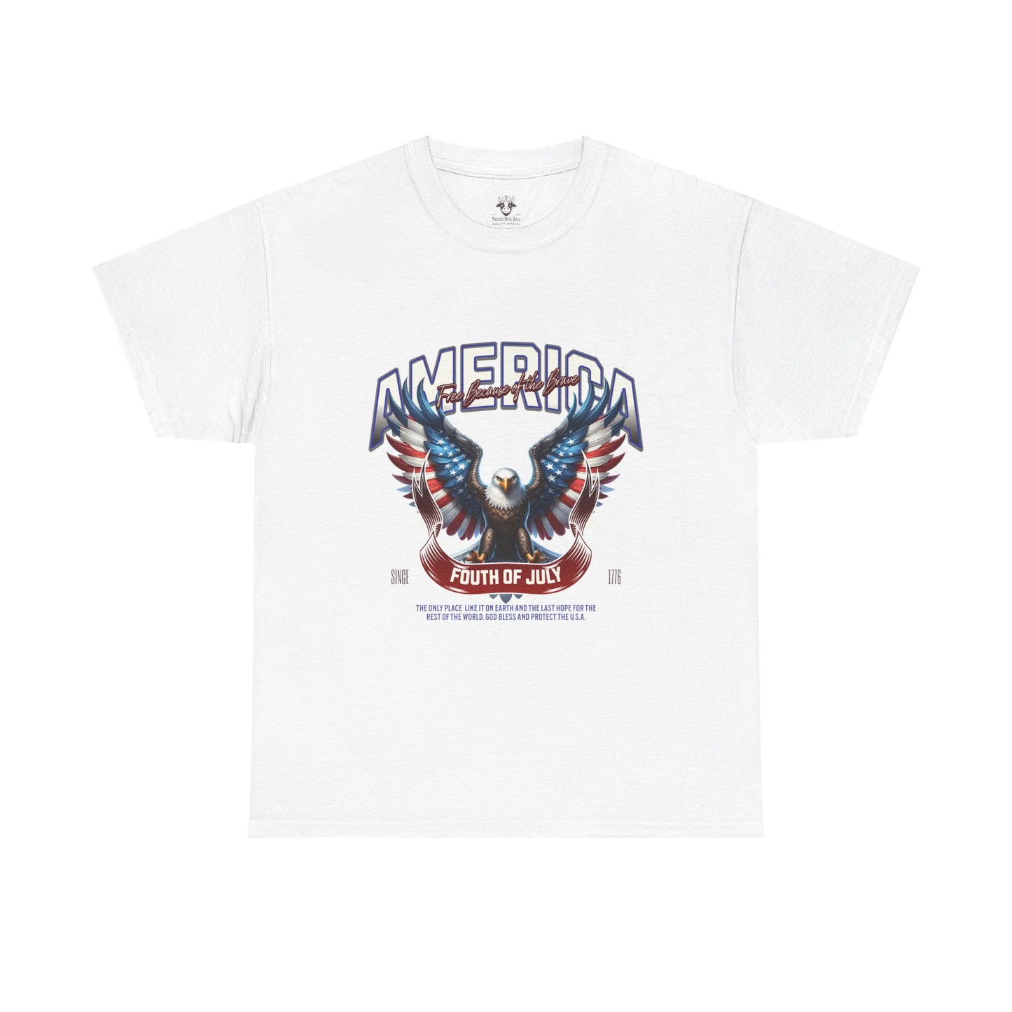 Fourth of July T-Shirt - Unisex Heavy Cotton Tee for Celebrating America and Freedom