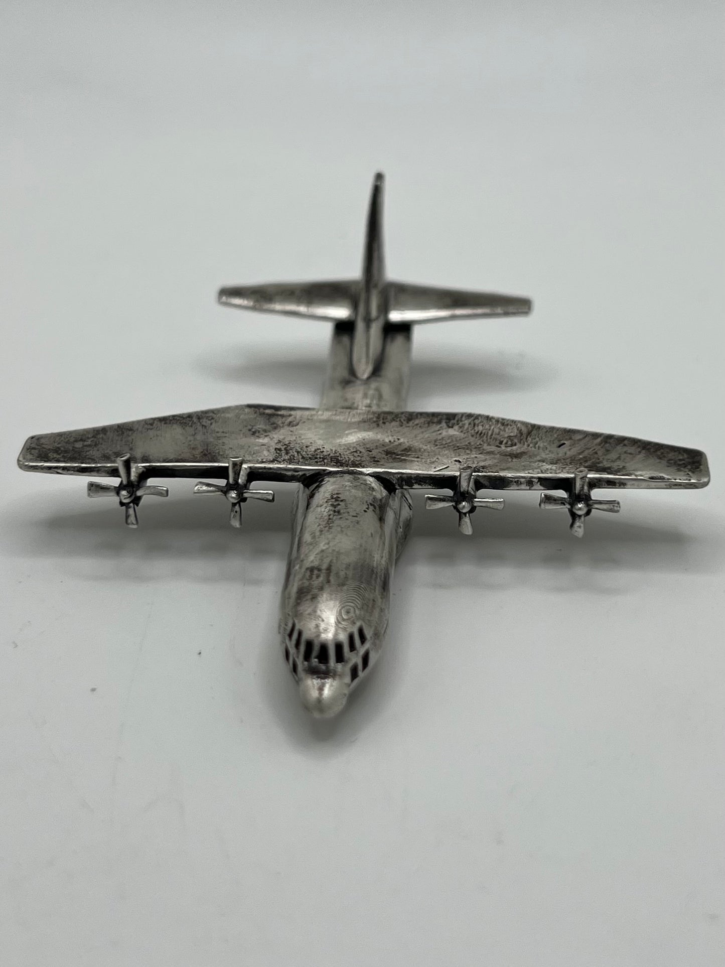 C-130 Hercules cast silver statue