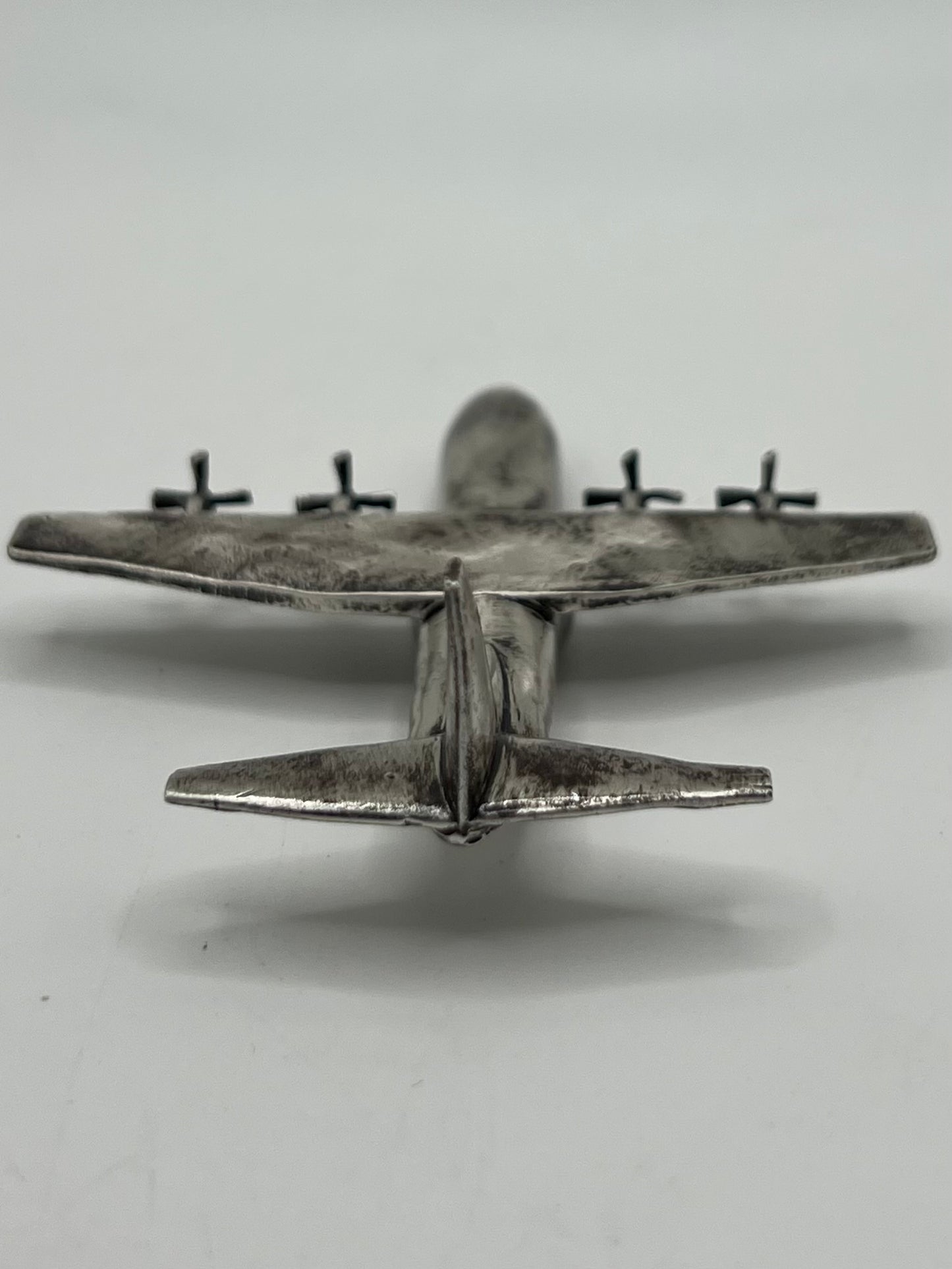 C-130 Hercules cast silver statue