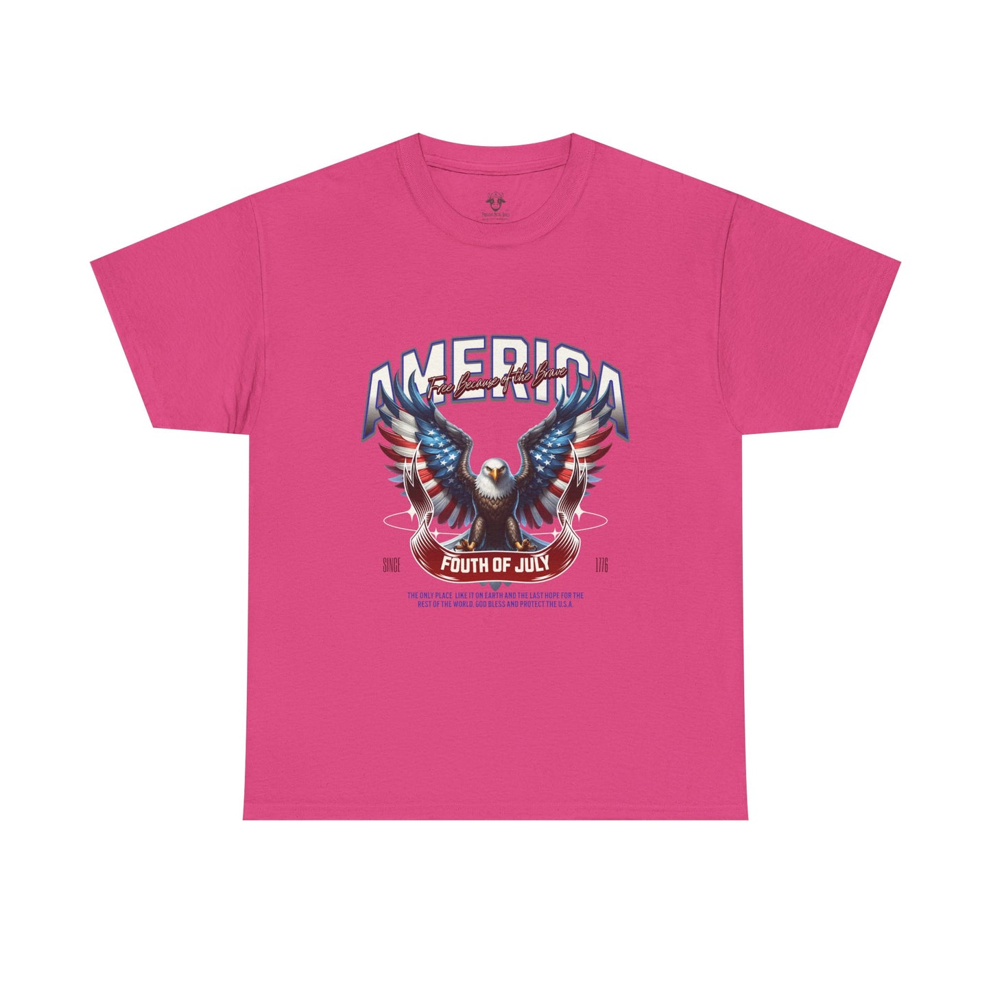 Fourth of July T-Shirt - Unisex Heavy Cotton Tee for Celebrating America and Freedom