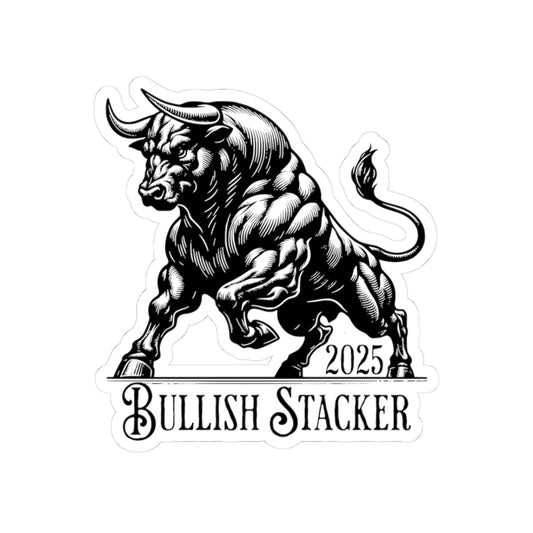Stacker Stickers PMB Merch - Bullish Stacker 2025 Stickers for Art Collectors