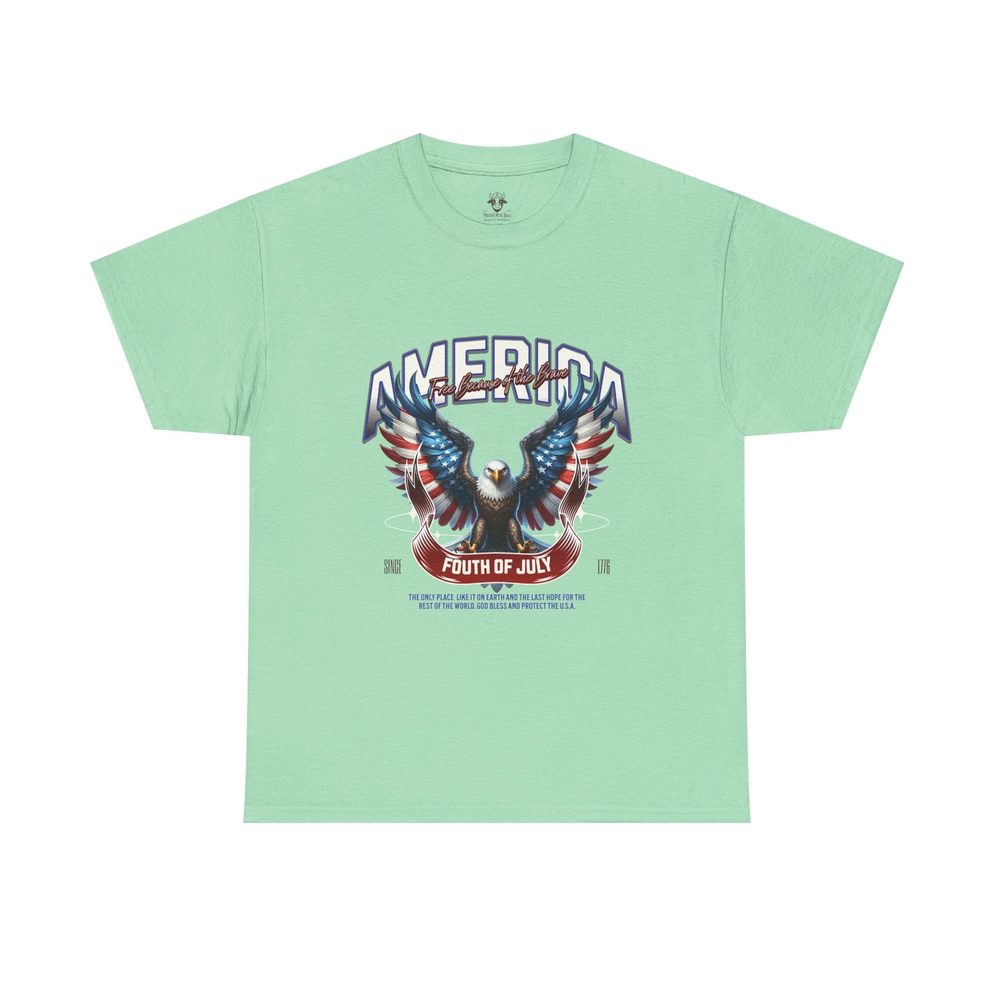 Fourth of July T-Shirt - Unisex Heavy Cotton Tee for Celebrating America and Freedom