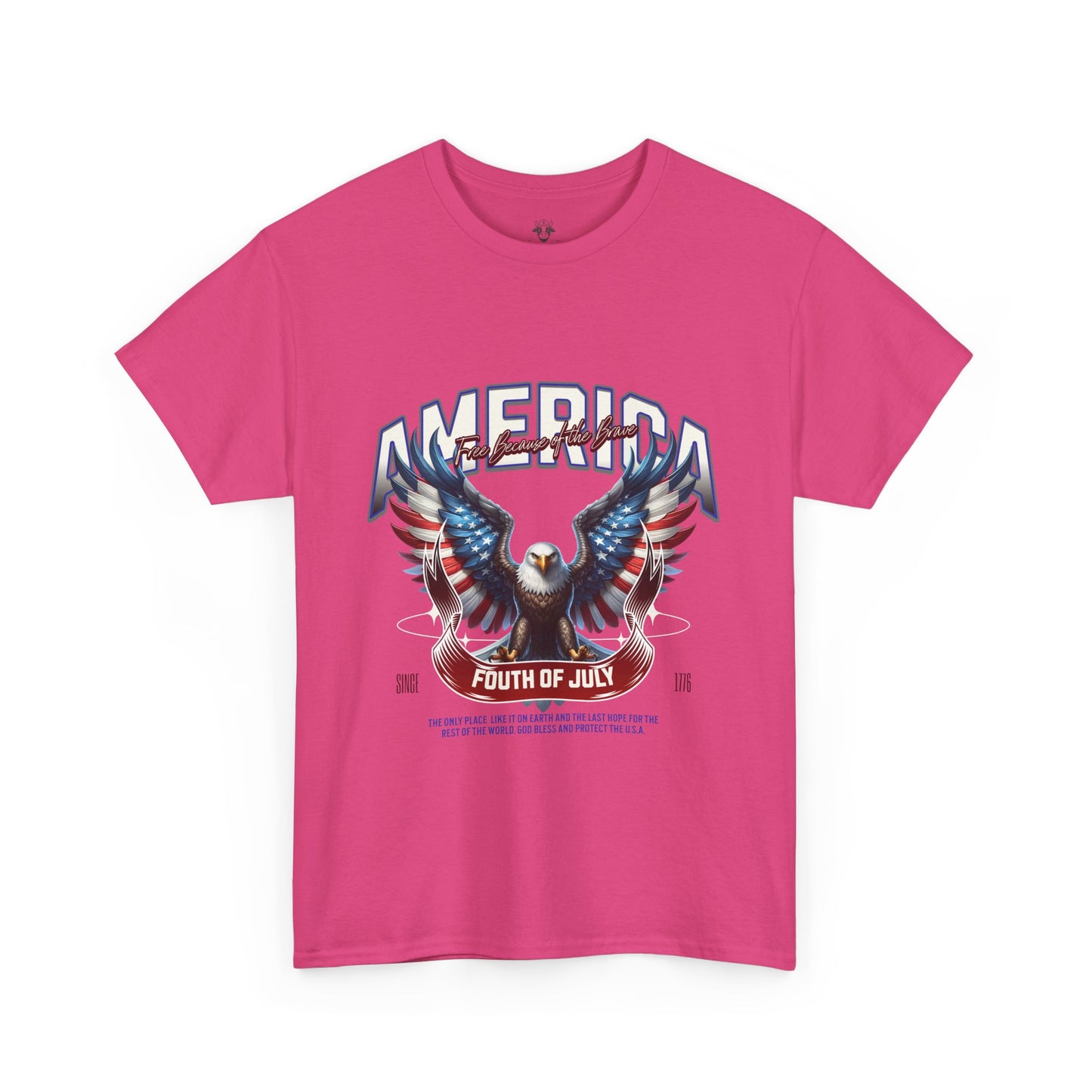 Fourth of July T-Shirt - Unisex Heavy Cotton Tee for Celebrating America and Freedom