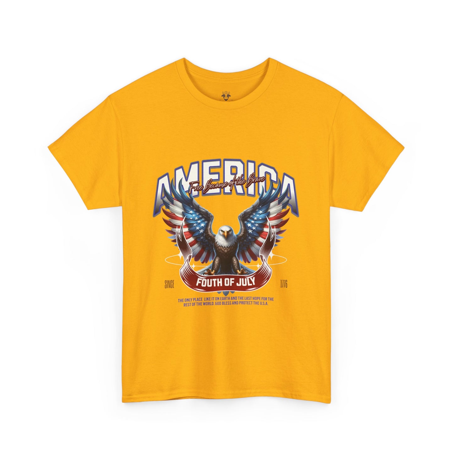 Fourth of July T-Shirt - Unisex Heavy Cotton Tee for Celebrating America and Freedom