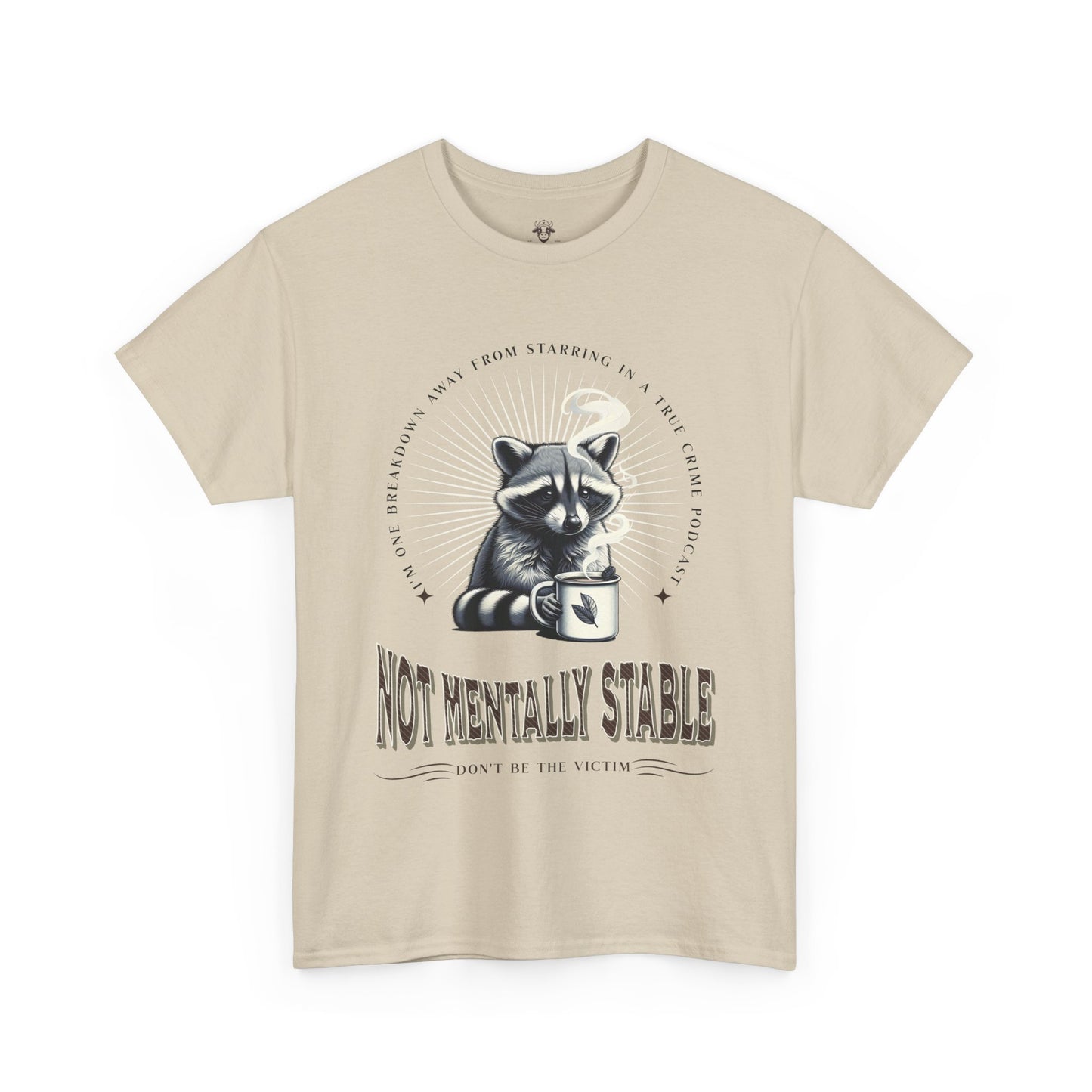 Funny True Crime Raccoon Tee