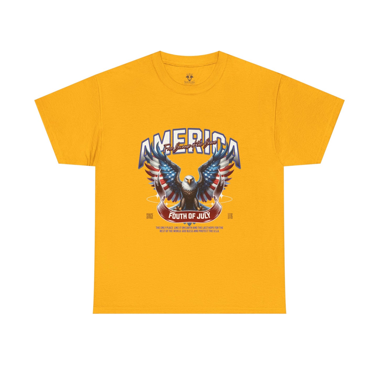 Fourth of July T-Shirt - Unisex Heavy Cotton Tee for Celebrating America and Freedom