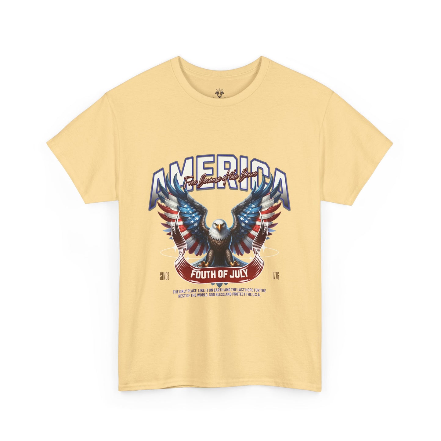 Fourth of July T-Shirt - Unisex Heavy Cotton Tee for Celebrating America and Freedom